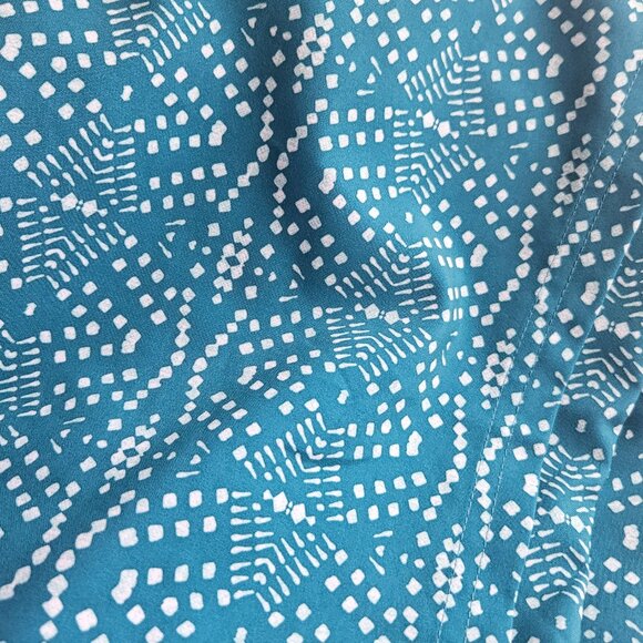 Ripskirt Hawaii Wrap Skirt Length 4 Playa Ocean Blue Teal Large Beachy Cover up - Picture 7 of 11